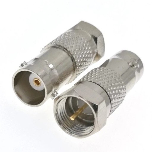 Adapter BNC gniazdo / F wtyk