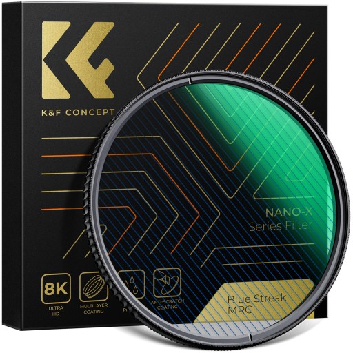 Filtr Blue Streak Anamorficzny 77mm MRC NANO-X 8k Slim K&F niebieska smuga