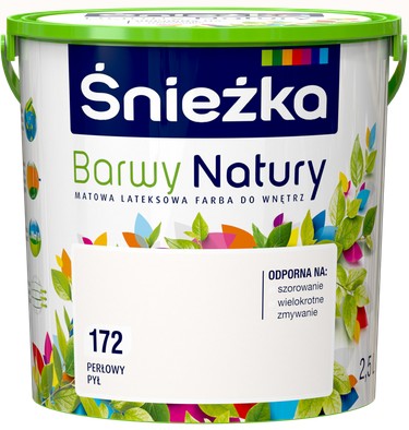 FARBA ŚNIEŻKA BARWY NATURY 2,5l PERŁOWY PYŁ