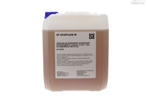 OLEJ PRZEKL.GL4 SAE 75W80 ECOFLUID M ZF 20L; ZF TE-ML 01E/02E/16P; MAN341 Z
