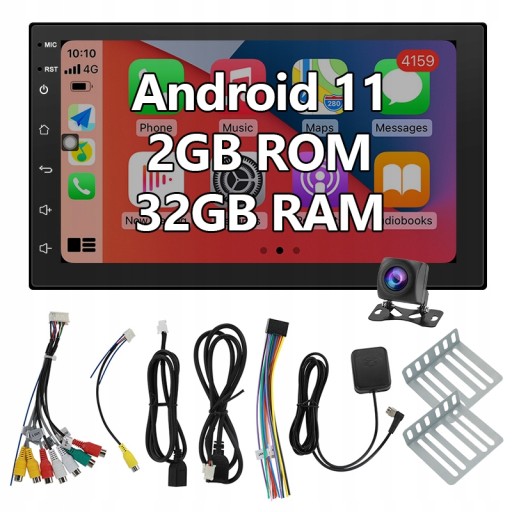 2DIN GPS WiFi ANDROID 11 BT Carplay Android Auto