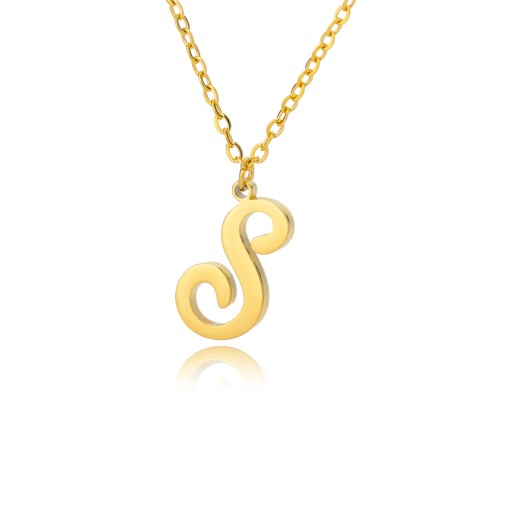Initial Necklaces For Women Stainless Steel Hip