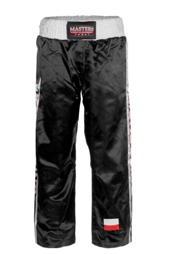Spodnie sportowe długie do kickboxingu SKBP-100W WAKO APPROVED M