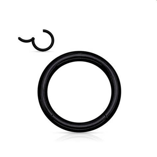 Tytanowe kółko czarne segment CLICKER 1,2/6