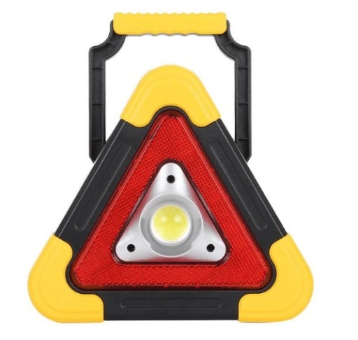 OSTRZEGAWCZY TRÓJKĄT ŚWIECĄCY SOLARNY LAMPA LED