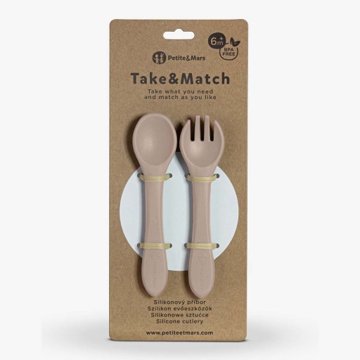 PETITE&MARS Silikonowe sztućce TAKE&MATCH