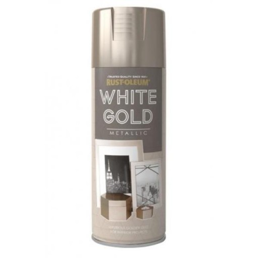 FARBA METALICZNA W SPRAYU BIAŁE ZŁOTO 400 ML