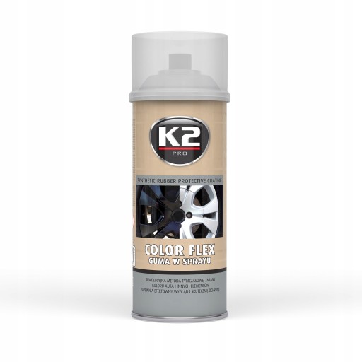 K2 POWŁOKA GUMOWA PRZEŹROCZYSTA COLOR FLEX 400 ML