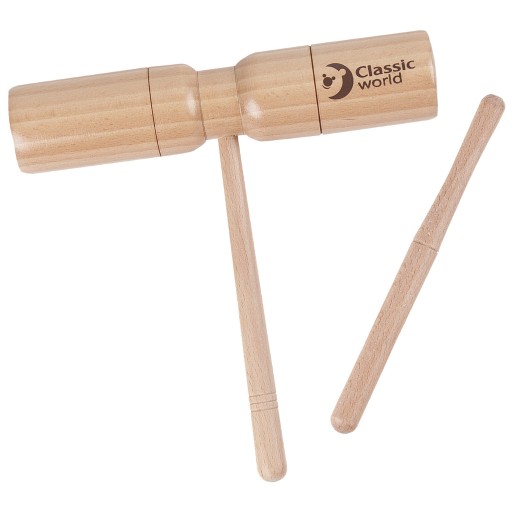 INSTRUMENT DLA DZIECI PERKUSYJNY TONE BLOCK WITH HANDLE PUDEŁKO AKUSTYCZNE