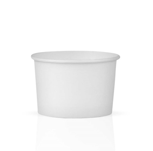 Miski papierowe białe do lodów 130ml 25szt desery