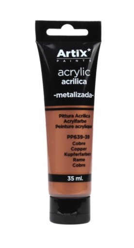 FARBA AKRYLOWA MIEDZIANA 35 ML. METALICZNA