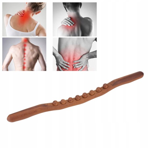 'WOODEN GUASHA MASSAGE ROLLER
