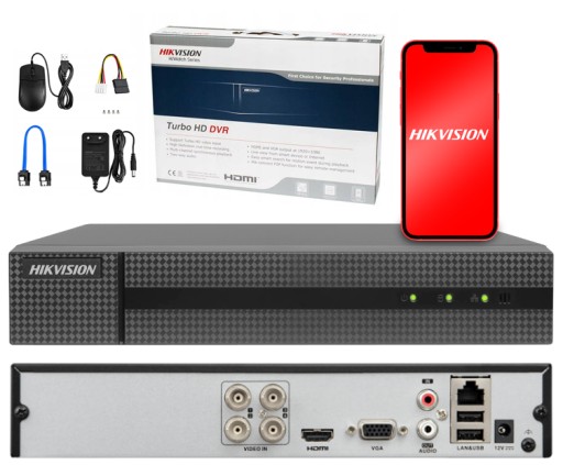 REJESTRATOR HIKVISION 5W1 AHD DVR-4CH-4MP do 4K