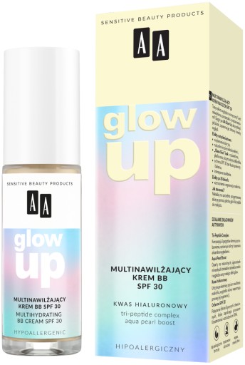 AA Glow Up Multinawilżający krem SPF30 BB 30ml