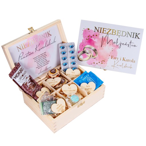 Niezbędnik małżeński prezent ślub wesele pudełko