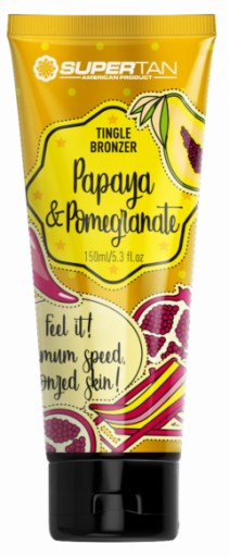 SuperTan Papaya Pomegranate bronzer z tinglem hot