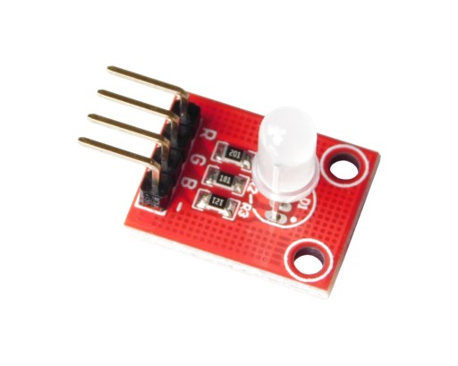 Moduł LED 4PIN/2,54mm dyfuzyjna RGB 5mm ARDUINO
