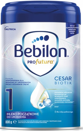 Bebilon Profutura 1 Mleko Początkowe Od Urodzenia Cesar Biotik 800g