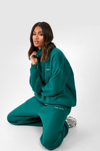 Boohoo NG6 axi zielony komplet dresowy bluza spodnie Dsgn Studio S