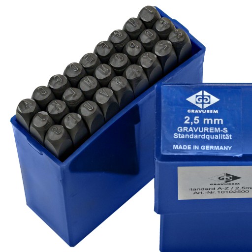 ZNACZNIKI NUMERATORY LITERY BETA GRAVUREM 2,5 mm
