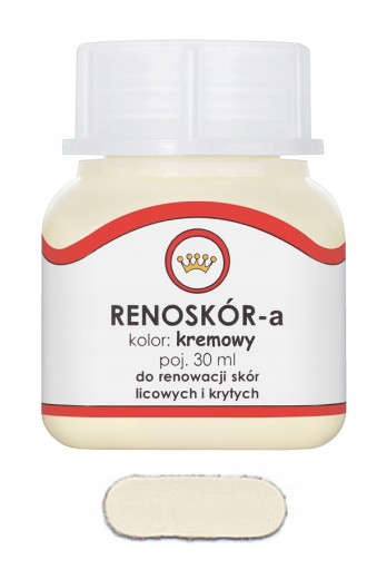 RENOSKÓR FARBA LAKIER DO SKÓRY KREMOWY 30ml