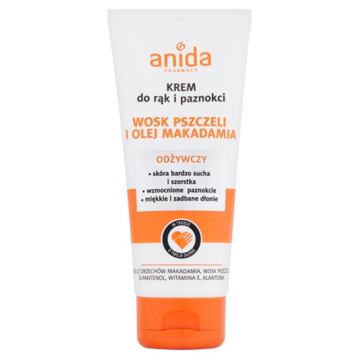 ANIDA Krem do RĄK wosk pszczeli i olej makadamia