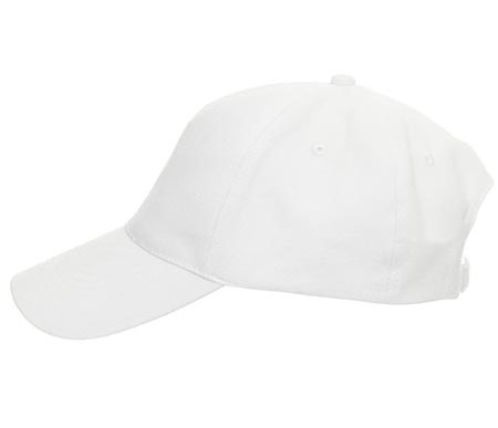 Czapka z daszkiem COMFORT 100% bawełny biała