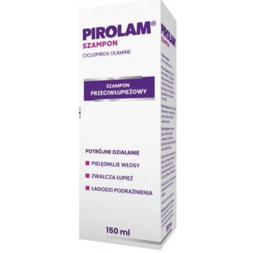 PIROLAM SZAMPON PRZECIWŁUPIEŻOWY 150 ML PIELĘG,ZWALCZA I ŁAGODZI PODRAŻN.