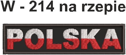 Polska, naszywka patriotyczna na rzepie