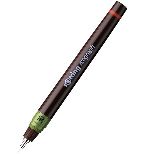 Pisak kreślarski Isograph Rotring - czarny 0,30 mm