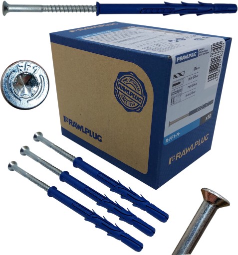 RAWLPLUG Kołki rozporowe RAMOWE FF1 8x80 mm 50szt