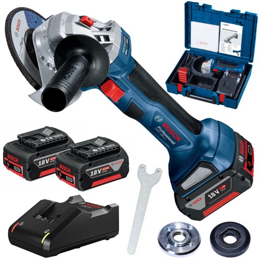 BOSCH GWS 180-LI szlifierka kątowa 2x4Ah