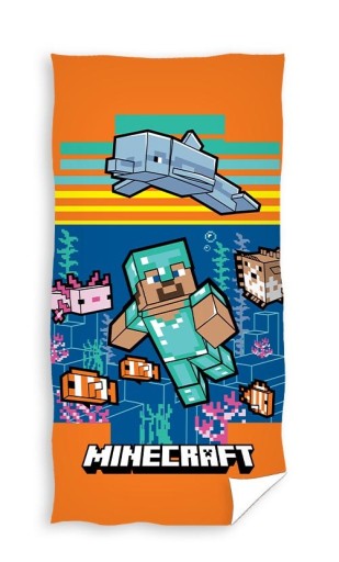 MINECRAFT Ręcznik kąpielowy plażowy bawełniany 70x140