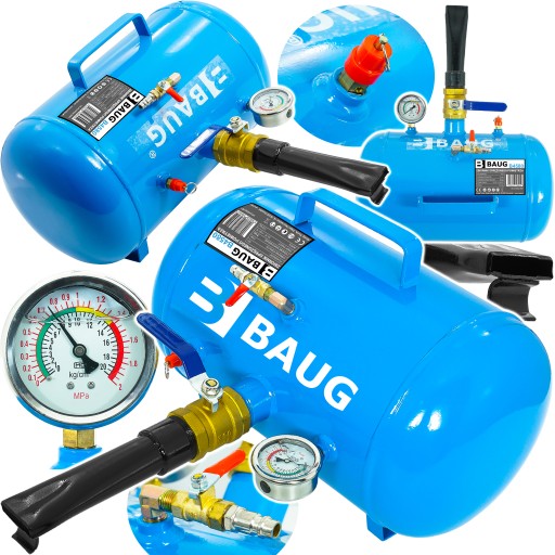 INFLATOR ZBIORNIK SPRĘŻONEGO POWIETRZA CIŚNIENIOWY POMPOWANIA KÓŁ OPON 40L