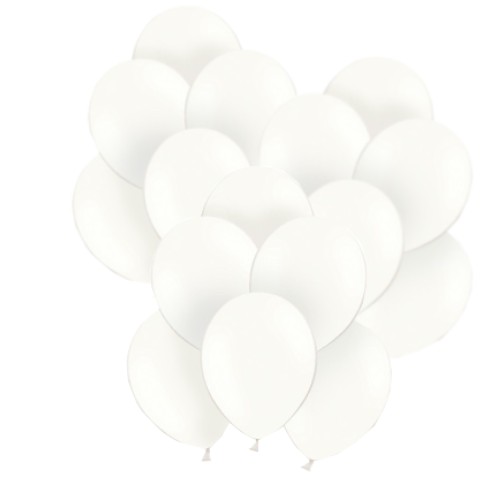 Balony gumowe białe Śub,Komunia Św