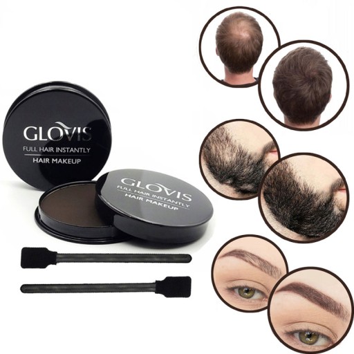 GLOVIS MakeUp 20g Zagęszczanie Włosy Brwi Broda