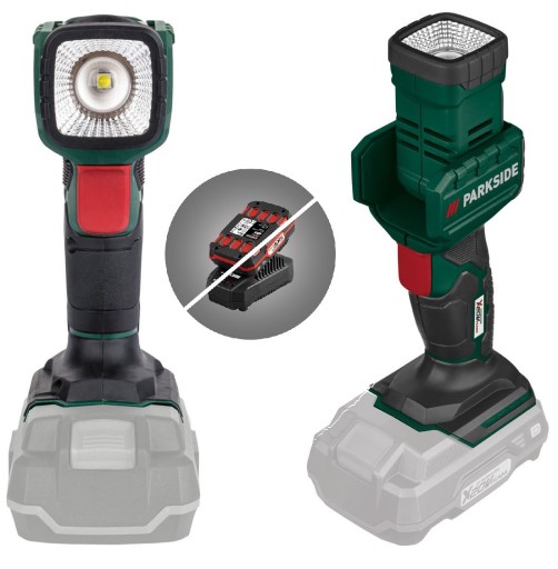 LAMPA LATARKA ROBOCZA WARSZTATOWA LED PARKSIDE 20V