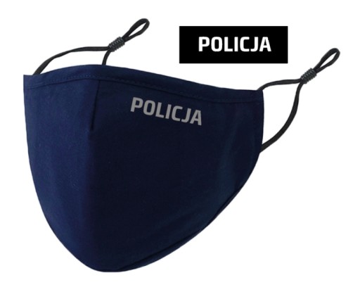 MASKA MASECZKA BAWEŁNIANA FILTR POLICJA MUNDUR ODB