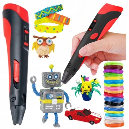 DŁUGOPIS 3D Dla Dzieci DRUKARKA 3D PEN Ceramika Zestaw + WKŁADY PLA prezent