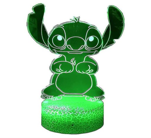 Stitch Night Light, 3d Led Remote Control Stitch