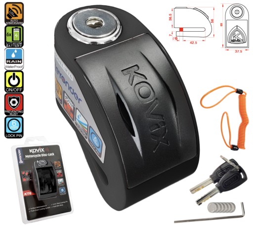BLOKADA NA TARCZĘ HAMULCOWĄ MOTOCYKL ROWER ALARM