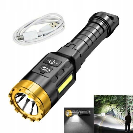 High power led flashlights Strong Lighting USB
