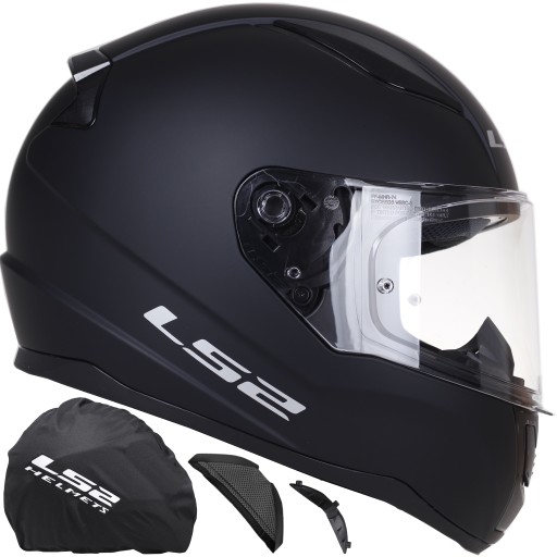 KASK MOTOCYKLOWY LS2 FF353 RAPID CZARNY MAT MĘSKI SYSTEM PINLOCK ECE 22.06