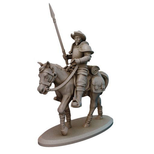 Knight Conquistador on Horse RPG D&D