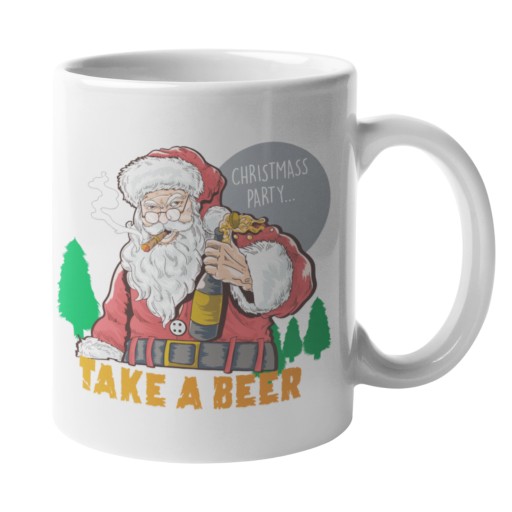Kubek Świąteczny - ŚMIESZNY - TAKE A BEER