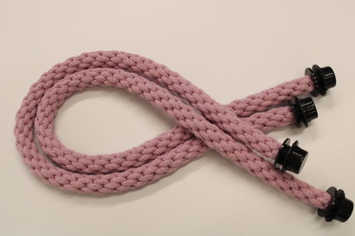 liny długie obag handmade BRUDNY RÓŻ