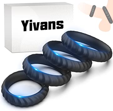 Yivans Zestaw 4 silikonowych pierścieni na a, zaba