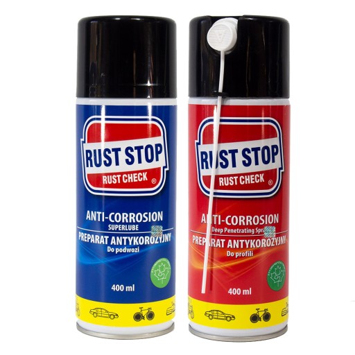 ZESTAW A B RUST STOP RUST CHECK RDZA 2X400ml