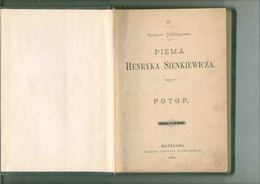 Potop 1-3 Sienkiewicz 1896