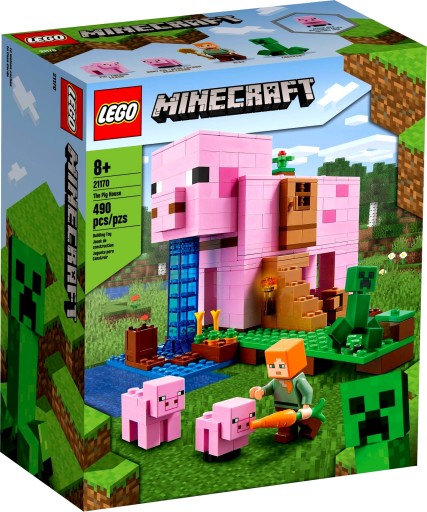 KLOCKI LEGO MINECRAFT DOM W KSZTAŁCIE ŚWINI 21170